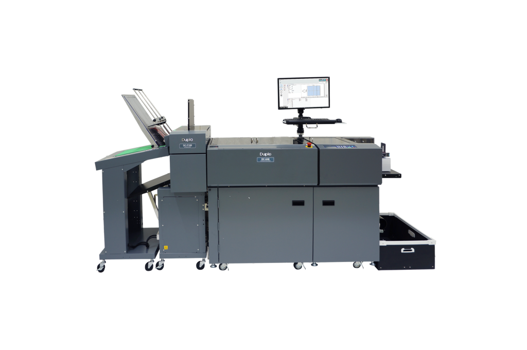 Multifunción Duplo DC-648 + plegadora en línea DC-F100