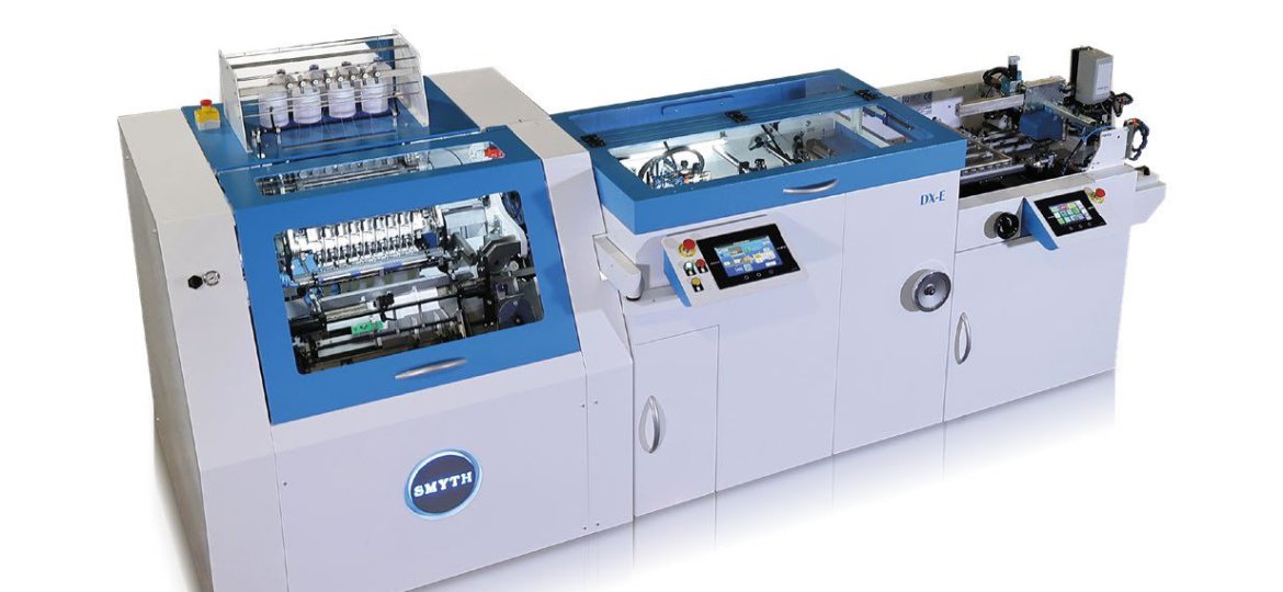 Cosedora automática para libros cosidos a hilo