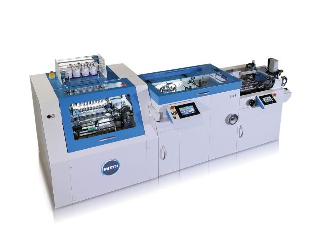 Cosedora automática para libros cosidos a hilo