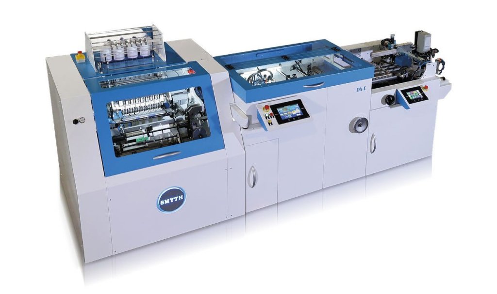 Cosedora automática para libros cosidos a hilo